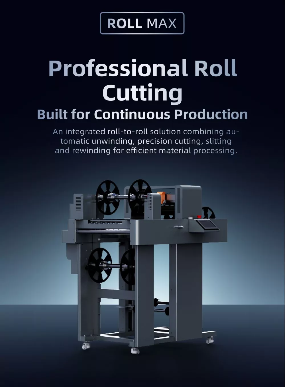 Roll To Roll Cutting Plotter Machine